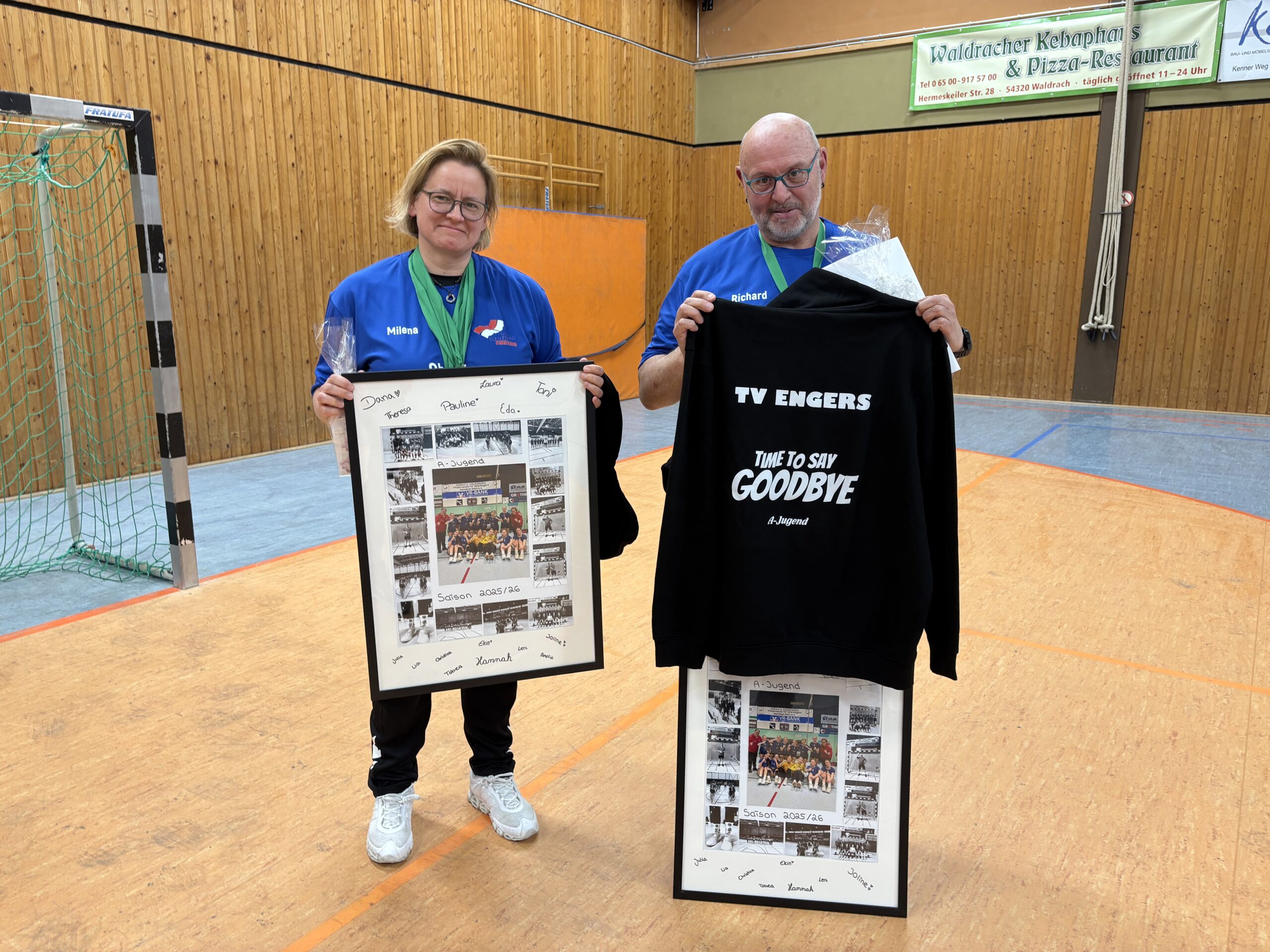 Die Meistertrainer Richard Keip und Milena Stevanovic-Lehmann